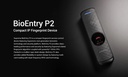 BioEntry P2 Lector de Huella Multiformato (125KHz EM & 13.56MHz Mifare, DesFire/EV1, FeliCa, NFC)