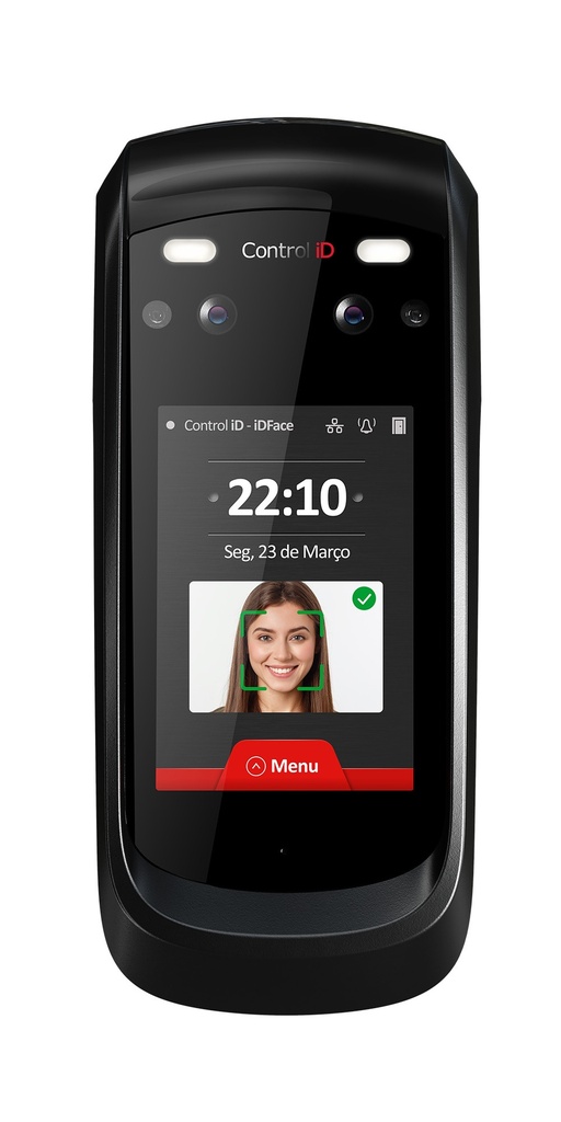 Control de Acceso con Reconocimiento Facial iDFace IDFACEPRO/FP/A
Reconocimiento Facial (10000 rostros) + SIP INTERCOM + Proximidad 125 kHz ASK