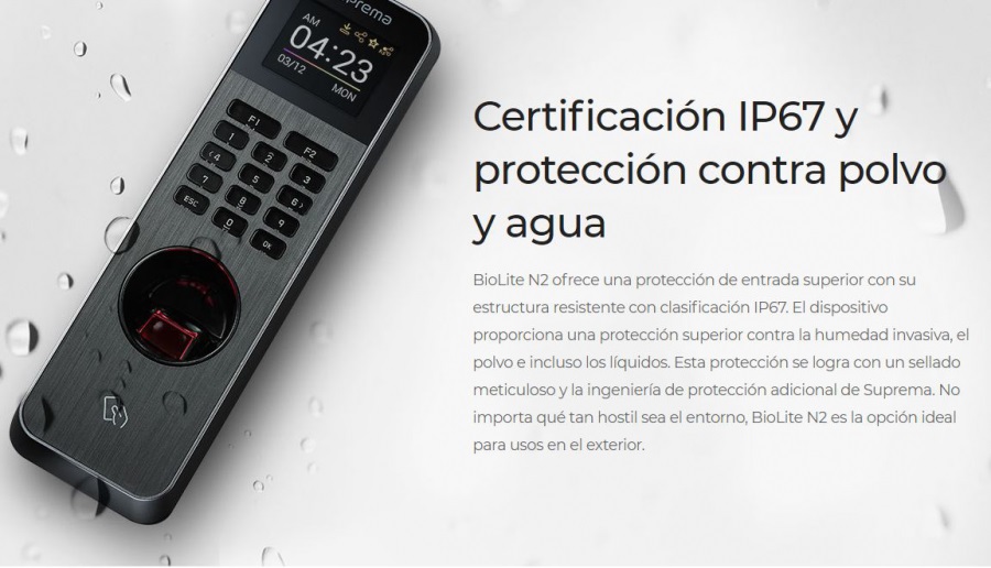 Lector de Huella IP67 Con Teclado y Lector de Tarjetas RFIDNFC,NFC y BLUETOOTH