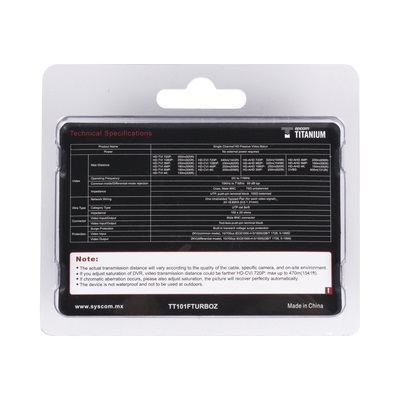 Kit de Transceptores (Baluns) Hasta 200m en 4K , TurboHD HD-TVI / HD-CVI / AHD / CVBS / COAXITRON / AUDIO POR COAXITRON / Menu OSD / Cable RF Blindado . Calidad PREMIUM