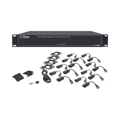 Kit 16 Canales/ Video+Poder con Utp