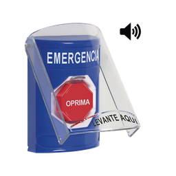 [SS2-4A2-EM-ES] Boton de Emergencia con Bocina de Advertencia Integrada